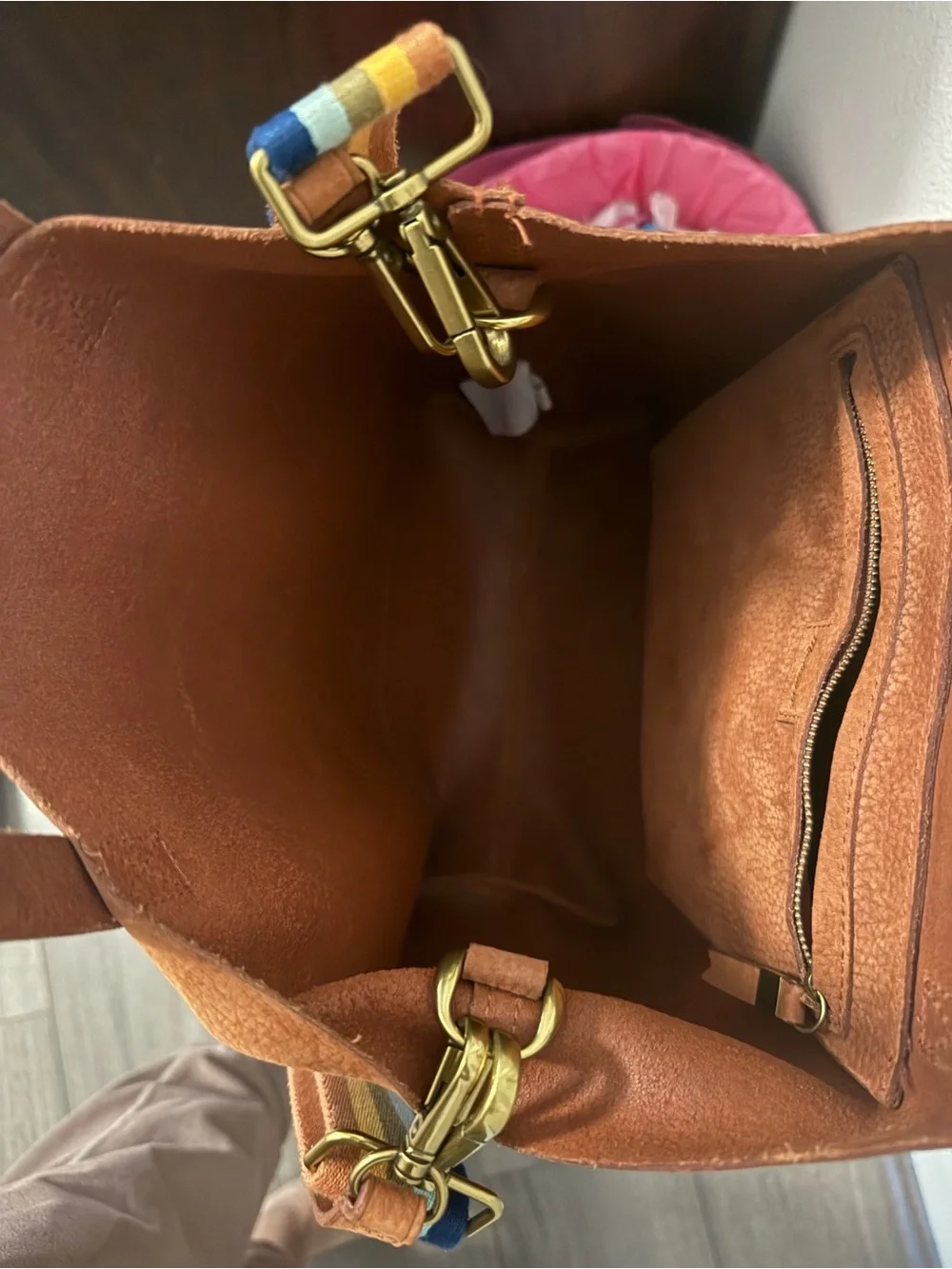 Madewell Leather Tote Bag